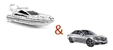 Transfert aéroport avec voiture et bateau