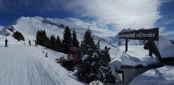 Pistes de ski dans les Alpes