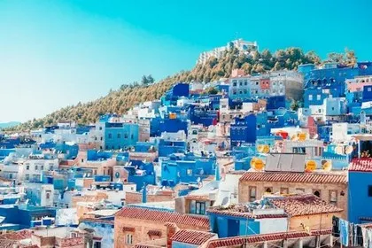 Chefchaouen bleue au Maroc