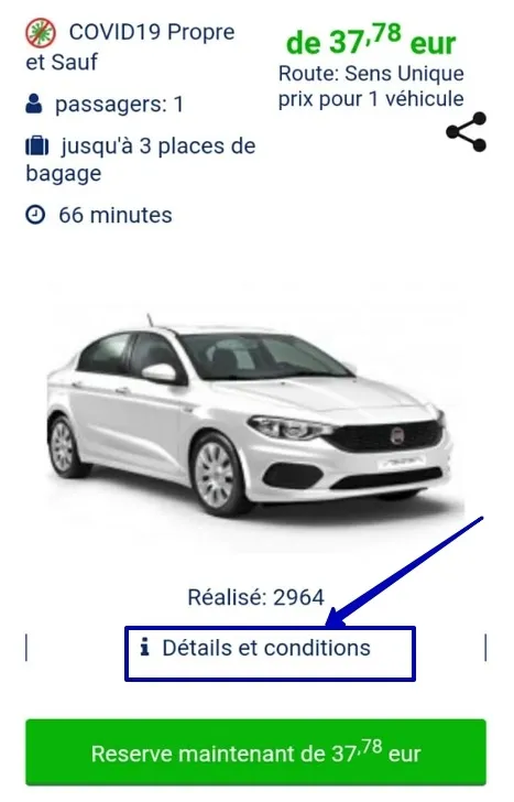 Fragment de commande-détails et conditions de placement des boutons.